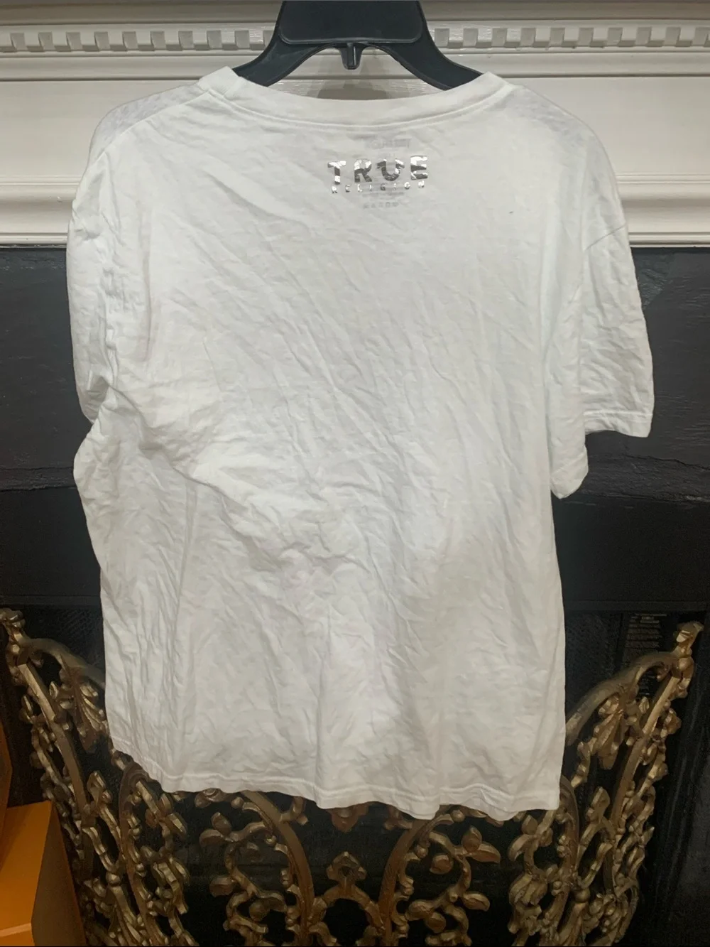 True Religion White Short Sleeve Crewneck Tee